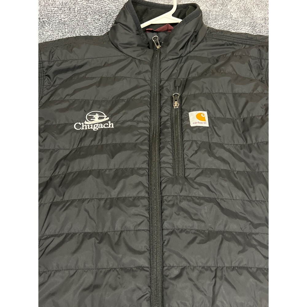 Carhartt Men Black Gilliam Insulated Puffer Jacket 102208 001 Medium Chugach - Picture 5 of 16
